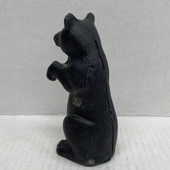 Antique Coin Bank A.C. Williams Cast Iron Begging Standing Black Bear - Picture 4 of 12
